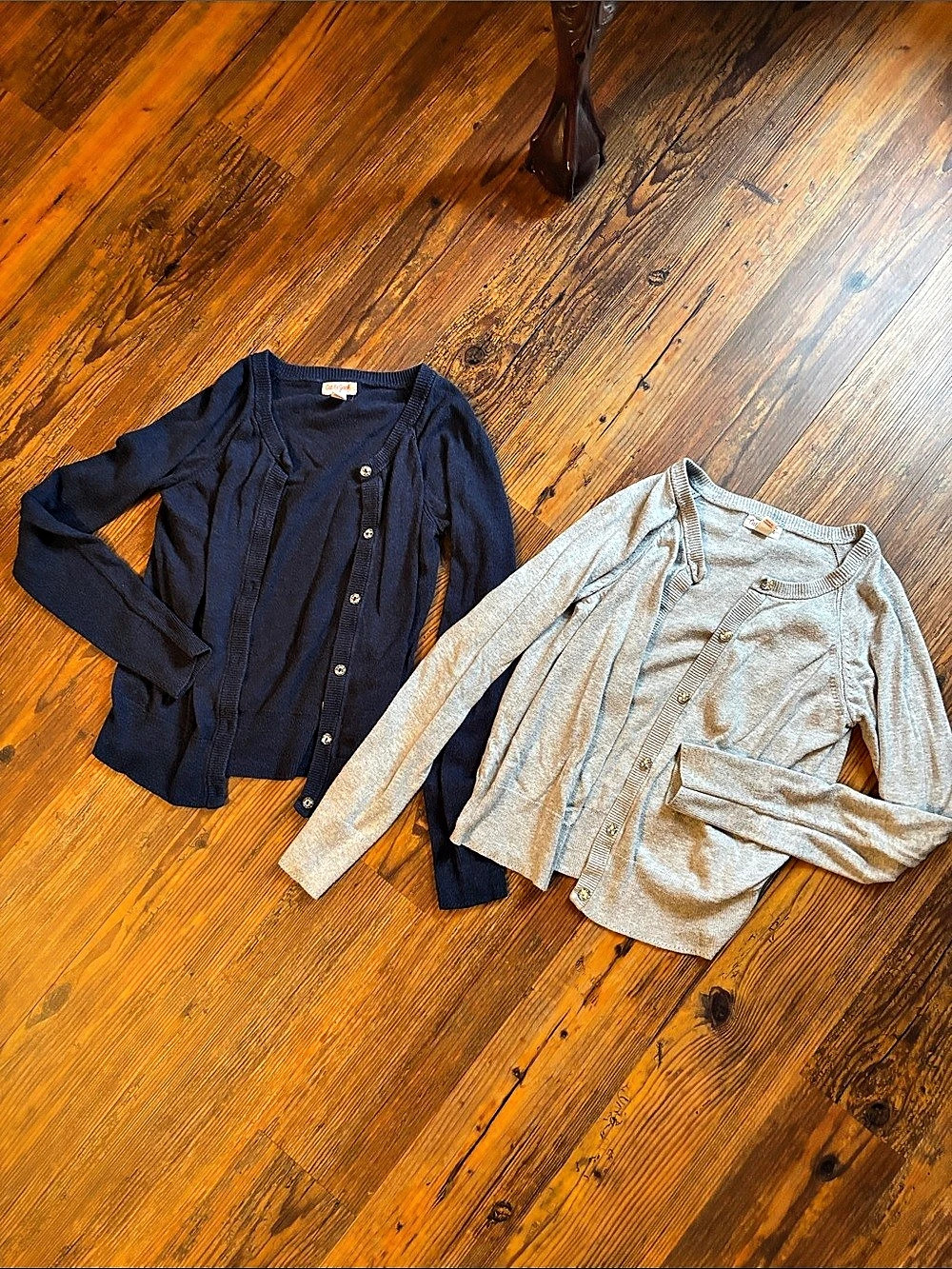 Cat & Jack Two-Cardigan Set in Blue & Gray Size Large